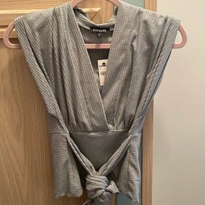 Express silver shirt size M